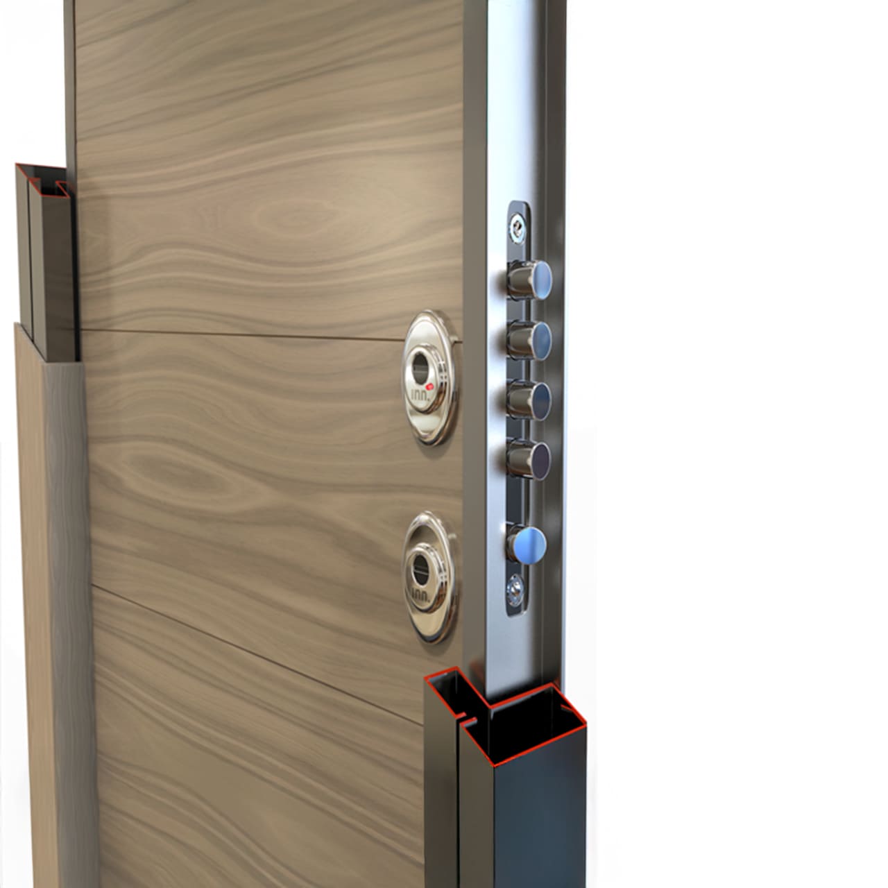 Detalle puerta de seguridad Inn.DOOR securefeel 4